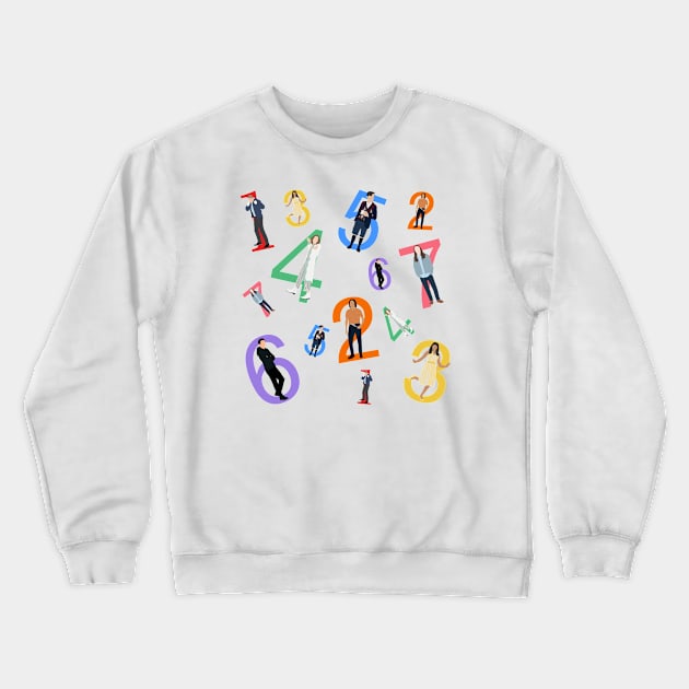 Umbrella Academy Siblings Crewneck Sweatshirt by RockyCreekArt